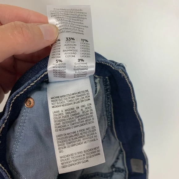 MOTHER The Diamond Swooner High Rise Bareback  Skinny Jeans-Tongue & Chic-Sz 31 - Picture 13 of 13